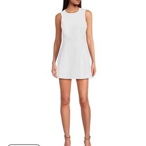 Gianni Bini Emma Crepe Structured Sleeveless A-Line Mini Dress